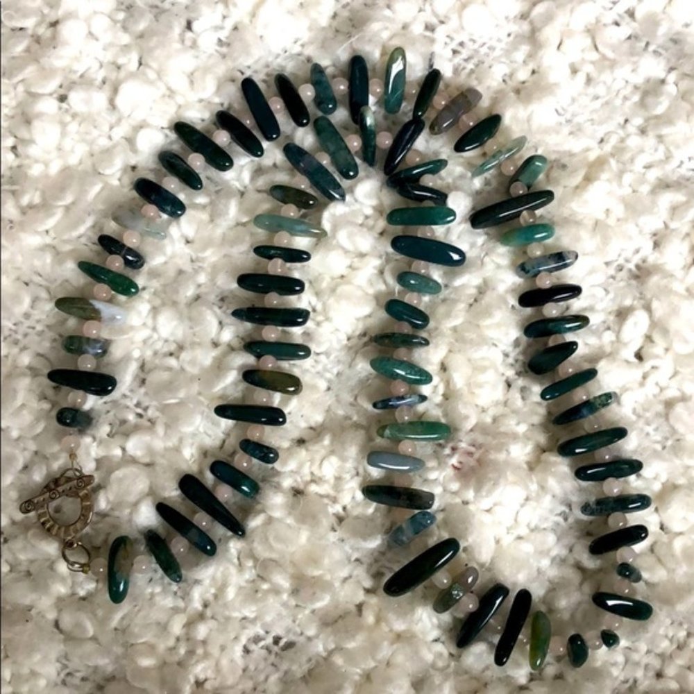 Jade stone necklace